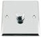 A5 Single LED Dimmer Switch 1 Gang Polished Mirror Chrome Classic (for LED light bulb)