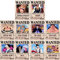 通用 One Piece Wanted Posters, 42cm × 29cm, Anime Wall Stickers (Blackbeard Pirates)