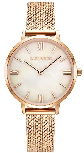 Julie Julsen JJW1431RGME Basic Uhr Damenuhr Edelstahl Metall 3 bar Analog Rose