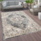 Paco Home Outdoor Teppich Wetterfest Wohnzimmer Balkon Küche Schlafzimmer Marokkanisch Muster Ornamente Mandala Grau Beige, Grösse:140x200 cm