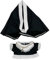 niannyyhouse 20 cm Plüschpuppe, Nonne, Kleidung, schwarzer Kopfschmuck, Kleid, Accessoires, Plüschpuppe, Zubehör (20 cm)