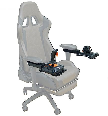 Unbound System | Flight Sim - Juego de 2 soportes modulares extraíbles para silla T.16000M | TCA Airbus | X52 | X52 Pro | X56 | X56 Rhino de Tecicity