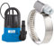 Güde 94627 GFS 401 S Flachsaugerpumpe Tauchpumpe Kellerpumpe & Cornat Schlauchschelle - Ø 20-32 mm Spannweite - 9 mm Bandbreite - 2 Stück im Set - Aus rostfreiem Edelstahl