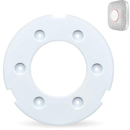 Sactulaz Replacement Mounting Plate for Google Nest Detector/Protector Gen2, Replacement Part Backplate for Google Nest 2nd Gen Smoke Detector Alarm