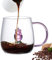 Tazza Di Vetro Rosa Nascosta, Bicchieri Da Vino Cactus, Tazza Di Vetro 3D Con Figura Dentro, Vetro Senza Piedi Per Vino, Acqua, Latte E Altro Ancora, Tazza Da Caffè, Tè, Tazza Unica In For