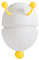 DOITOOL Raupe Tischlampe Raupe Nachtlampe Süßes Nachtlicht Kawaii Kinderzimmerlampe Tierische Nachttischlampe Dekorative Tischleuchte Frosch Licht Baby Leselicht Weiß Mädchen Silikon