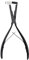 Comphic Pince pour extensions de cheveux à bande adhésive - Pince à bec aiguille - Pince d'extension de cheveux en acier inoxydable - Pince plate pour extensions de ruban adhésif