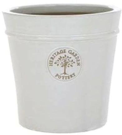 Woodlodge 41cm White/Cream Glazed Heritage Pot