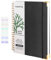 A4 Spiral Notebook, 300 Pages/150 Sheets Wirebound Spiral Notepad 100gsm Thick Paper Journal Notebook with Index sticker，Pocket，Elastic Band Notebook for Business Office School Travel 29.7x21cm Black
