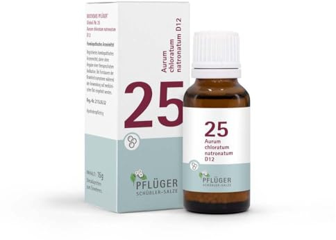 BIOCHEMIE Pflüger 25 Aurum chlorat.natron.D 12 Gl. 15 g