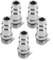STAHLWERK 5er Set Druckluft-Schnellkupplung NW 7.2 mit 1/4 Zoll Außengewinde, Stecknippel | Kupplung | Stecker | Adapter | Zubehör für Druckluft-Kompressoren