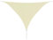 Homgoday Parasole a Vela Oxford Triangolare 3,6x3,6x3,6 m Crema, Arredo, Tenda da Esterni per Privacy, Tenda per Giardino Balcone, Tenda da Sole per Esterno, Tenda Laterale per Terrazzo Esterna