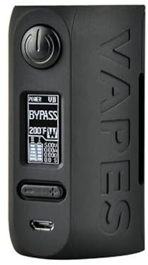Vapor Storm Pum Storm230 200W Box Mod, Support TC/VV/VW/Bypass/TCR Mode, Powered by Dual 18650 Battery, with OLED Screen E Cigarette 510 VStorm Vape Mod -No Nicotine (Black)