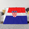 WHJYCC Decke mit Flagge der Republik Kroatien, Flanelldecken, Bettwäsche, Heimdekoration, geeignet für Sofas, Betten, Camping, 125 x 100 cm