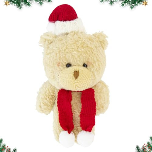 Christmas Doll Ornaments,Christmas Tree Hanging Decorations Bear Pendants Stocking Fillers Baubles Hanging Pendants for Xmas Decoration Xmas Gifts Party Home A8SDWJX