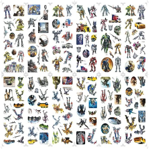 Yoimckay Anime Sticker für Kinder,12 Blätter 3D Puffy Sticker,Vinyl Aufkleber Wasserfest Sticker Deko Set,Party Kindergeburtstag Geschenk für Laptop Skateboard Scrapbook Gepäck,Aufkleber für Jungen
