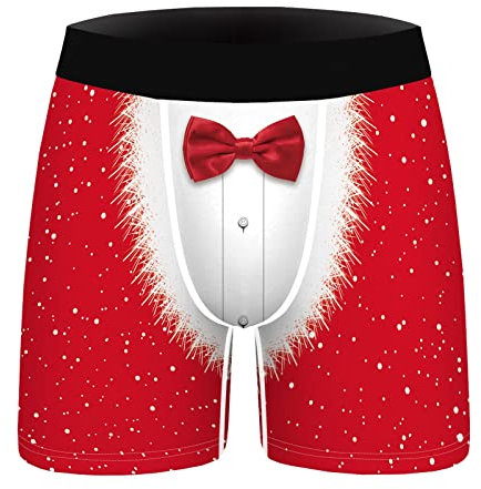 SRZYMJ Boxershorts Herren Rot American Boxershorts Herren aus 100% Baumwolle - Unterwäsche Herren Unterhosen für Männer, Unterhosen Herren Boxershorts Herren Baumwolle, Männer Boxershorts Unterhosen M