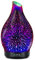 Diffuseur d'huiles essentielles 120 ml – Diffuseur d'aromathérapie 3D en verre feu d'artifice pour huiles essentielles avec 4 réglages de minuterie, arrêt automatique, fonctionnement silencieux, 7