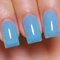 Imtiti Smalto Semipermanente Unghie Trasparente, Blu Brillante Trasparente Smalti Semipermanenti Per Unghie UV Led Soak Off Primavera Estate Smalto Gel Unghie UV Gel Nail Polish 10ml