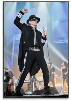 TSNKNP Udo Lindenberg Singer Poster Dekorative Malerei Leinwand Wandkunst Wohnzimmer Poster Schlafzimmer Malerei,Wandkunst Bilddruck Moderne Familienzimmer Dekor 20x30inch(50x75cm)