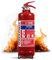 Extintor de polvo seco de 2 kg A B C para casa y coche - Solución contra incendios compacta y portátil
