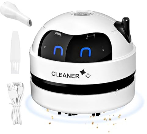 Vegena Mini Table Vacuum Cleaner - Mini Desktop Vacuum Cleaner, Portable USB Rechargeable Table Vacuum Cleaner, Mini Vacuum Cleaner Desk, Mini Vacuum Cleaner for Office, Desktop, Car, School