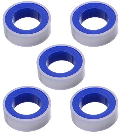 KXAOXGRC Plumbers sealant tape, 5pcs Plumbers Tape Roll Joint Plumbing Fitting PTFE Thread Seal Tape For Water Pipe Plumbing Sealing Tapes