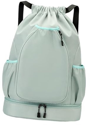 Perfeclan Tennis -Rucksack Sport -Rucksack tragbarer Schläger mit Schuhfach wasserdichte Badminton -Tasche für Pickleball, GrÜn