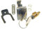 CifRicambi Kit Serratura Bloccasterzo + Bauletto Con Chiave e Completa di Molla Ritorno Compatibile Con VESPA 50 S - ELESTART - 125 ET3 - PX PE