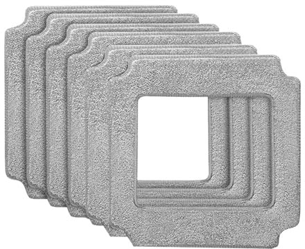 21x21cm Cleaning Mops Compatible For ABIR WD8 Window Cleaner Robot,Reusable Washable Clothes Rags For Washing Windows Glass Thick Mopping