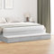 ULUYYUC Comodino Camera da Letto Grigio Sonoma 180x36,5x16,5 cm Legno Ingegnerizzato Design Moderno con Porte Scorrevoli Mobile Salvaspazio per Arredamento Camera da Letto