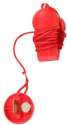 SOPOTUTU Clé de Sécurité Magnétique Rouge Arrêt d'urgence Légère en ABS Remplacement pour Tapis Roulant pour Salle de Sport et Usage Professionnel