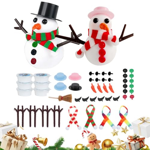 doyandader Weihnachts Bastelarbeiten für Kinder - Kreatives Set Zum Basteln,Lufttrocknender Modellierton Für Kinder,Für Party Feiertag Aktivitäten Klassenzimmer Klasse Schule Spiel Feier Dekoration