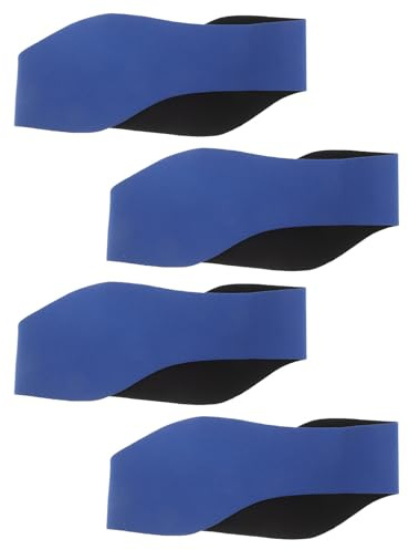 PAMINGONO 4Er Pack Schwimmstirnbänder Für Damen Wasserdicht Badestirnband Ohrenschutz Beim Schwimmen Tauchstirnband Schwimmstirnband Ohrenschutz Schwimmhaarband Blau