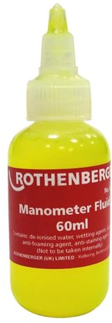 Rothenberger U-Gauge Manometer Fluid - 60ml Yellow