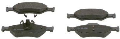 Bosch BP362 - Brake Pads Car Front Axle - 1 Set of 4 Pads | Bosch Quality - Reduced Noise and Dust - ECE-R90 Certified - Copper-Free