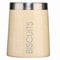 Premier Housewares 508875 Conical Biscuit Canister - Cream , H18 x W15 x D15cm