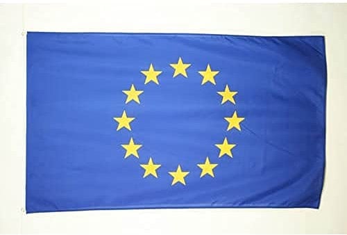 AZ FLAG - Bandera Europa - 150x90 cm - Bandera Union Europea - Uu.Ee 100% Poliéster ligero Con Ojales de Metal integrados - 80g
