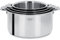 Cristel - S4CQMP- Série de 4 Casseroles inox 14- 16-18-20cm sans poignée amovible - Collection Casteline