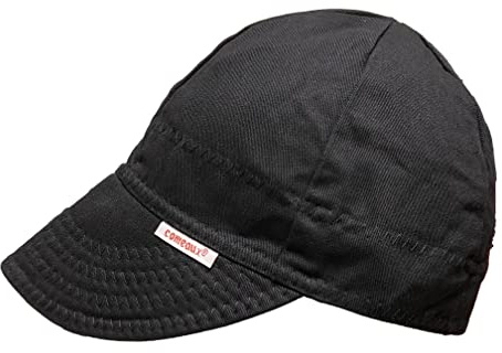 Comeaux Caps Single Sided Solid Black Welding Hat Size 7 5/8