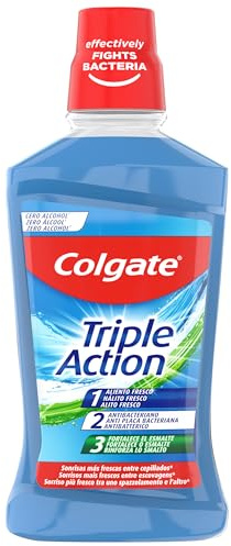 Colgate Dreifache Wirkung, Mundspülung, frischer Atem, Bakterienbekämpfung, 500 ml