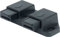 City Deco Centre Magnetic Pressure Catch for Double Glass Doors - Finish - Black