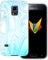 Mobilefox Liquid transparente Silikon TPU Schutzhülle 0,7mm dünne Handy Soft Case passend für Samsung Galaxy S5 Mini Liquid Weiß Blau - Verlauf Hülle Cover
