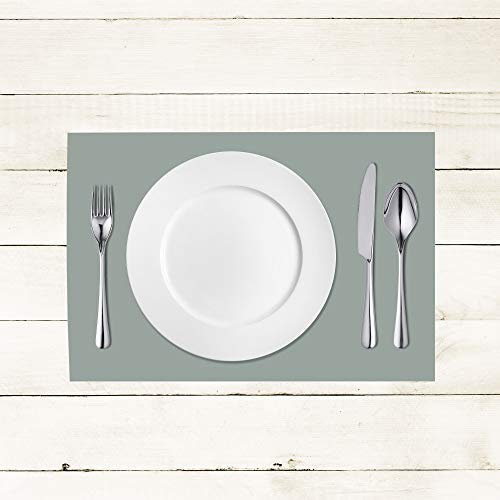 Sovie HORECA Linclass® Airlaid Tischset 40 x 30 cm | stoffähnliches Platzset | Einweg-Platzdeckchen für Events | Platzmatten für edle Tischdeko | 100 Stück | Grau