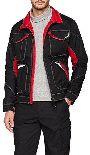 Cofra V480-0-05.Z48 Arbeitsjacke Abrantes, schwarz / rot, Größe 48