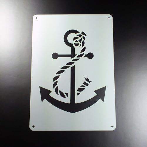 Schablone Anker mit Seil Maritim Anchor - BE55