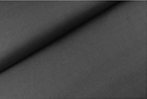 Canvas SUSI -uni/einfarbig - Meterware - Ökotex - 0,25 m- 360g/m Webware - Baumwollstoff (Anthrazit)