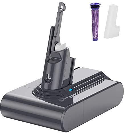 GLOSSE Batteria di ricambio 4000mAh per Dyson V7 Aspirapolvere, Dyson V7 Motorhead Pro, V7 Trigger, V7 Fluffy, V7 Mattress, V7 Car+Boat, V7 Assolute + Pre Filtro