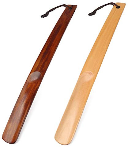 nuoshen Lot de 2 chausse-pieds longs professionnels en bois 38,1 cm