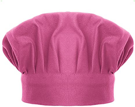 TOPTIE Gorro de Cocinero, Sombrero de Chef Ajustable de Lona de algodón para niños y Adultos